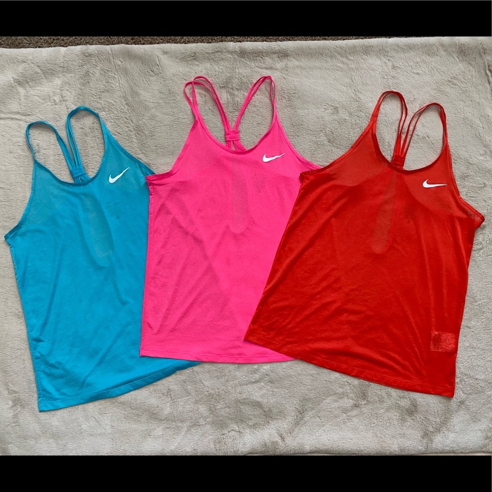 Nike womens dri-fit tanks - 3 for $20
